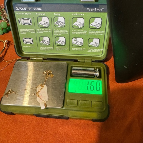 Necklace 18k Japan Gold with dancing solitaire diamond - Picture 6 of 7